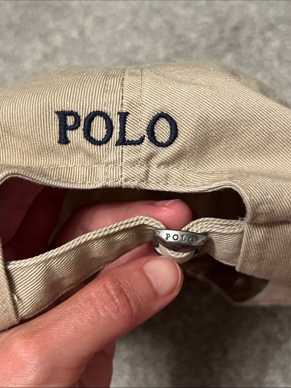 Polo Ralph Lauren Beige Men's Classic Chino Baseball Hat - Picture 12 of 12